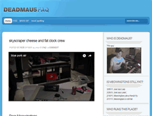 Tablet Screenshot of deadmau5faq.com
